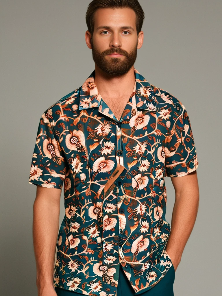 Printed Multi Color Shirt for Men